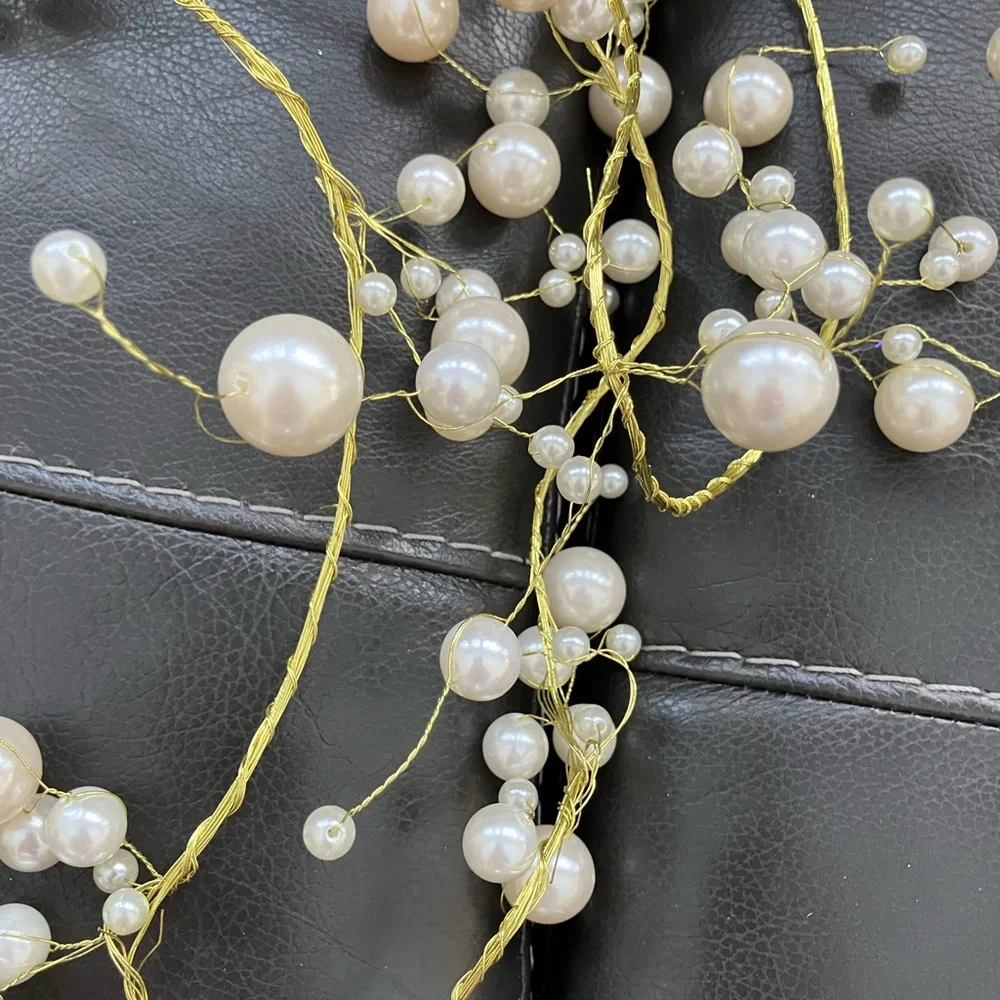 Beaded Ivory Pearl Garland Holiday Party Decor